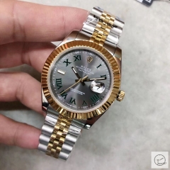 U1 Factory Rolex Oyster Perpetual Datejust 41MM Two Tone 116333 SLATE DIAL Automatic Stainless Steel Jubilee Bracelet Mens Watch AJL21928975660