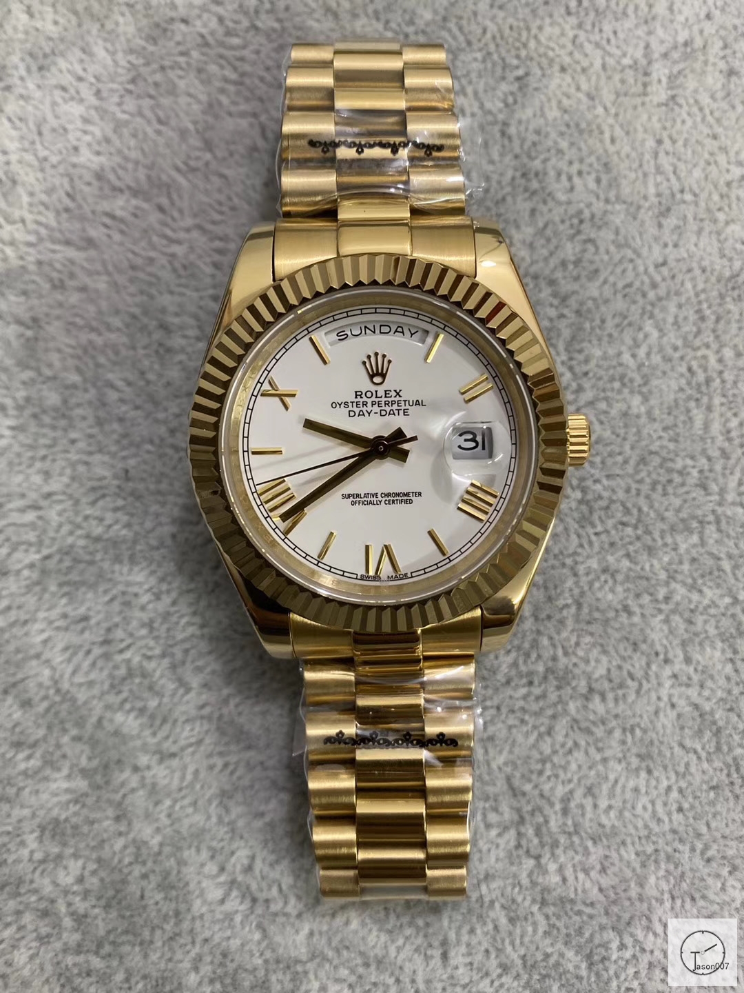 U1 Factory Rolex Day Date Two Tone Steel 40MM New Silver Roman Dial Automatic Movement Stainless Steel Jubilee Bracelet Mens Watches AU222859760