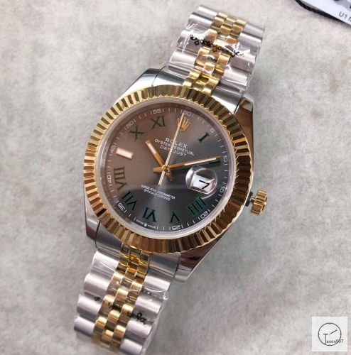 U1 Factory Rolex Oyster Perpetual Datejust 41MM Two Tone 116333 SLATE DIAL Automatic Stainless Steel Jubilee Bracelet Mens Watch AJL21928975660