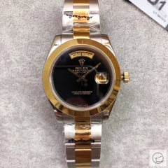 U1 Factory Rolex Day Date Gold Steel 40MM New Black Limited Dial Automatic Movement Stainless Steel Jubilee Bracelet Mens Watches AU2224859760