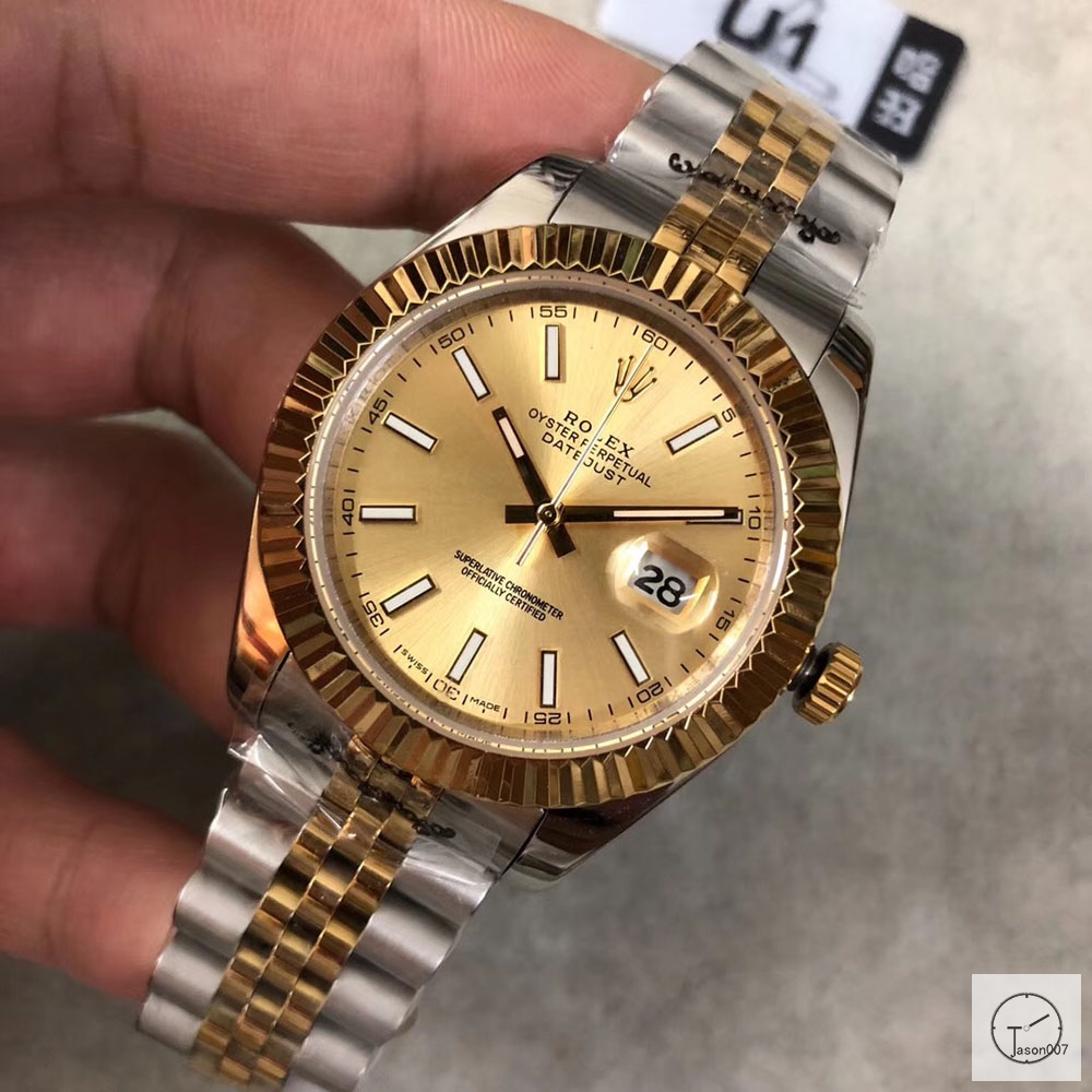 U1 Factory Rolex Oyster Perpetual Datejust 41MM Two Tone Gold Dial ...