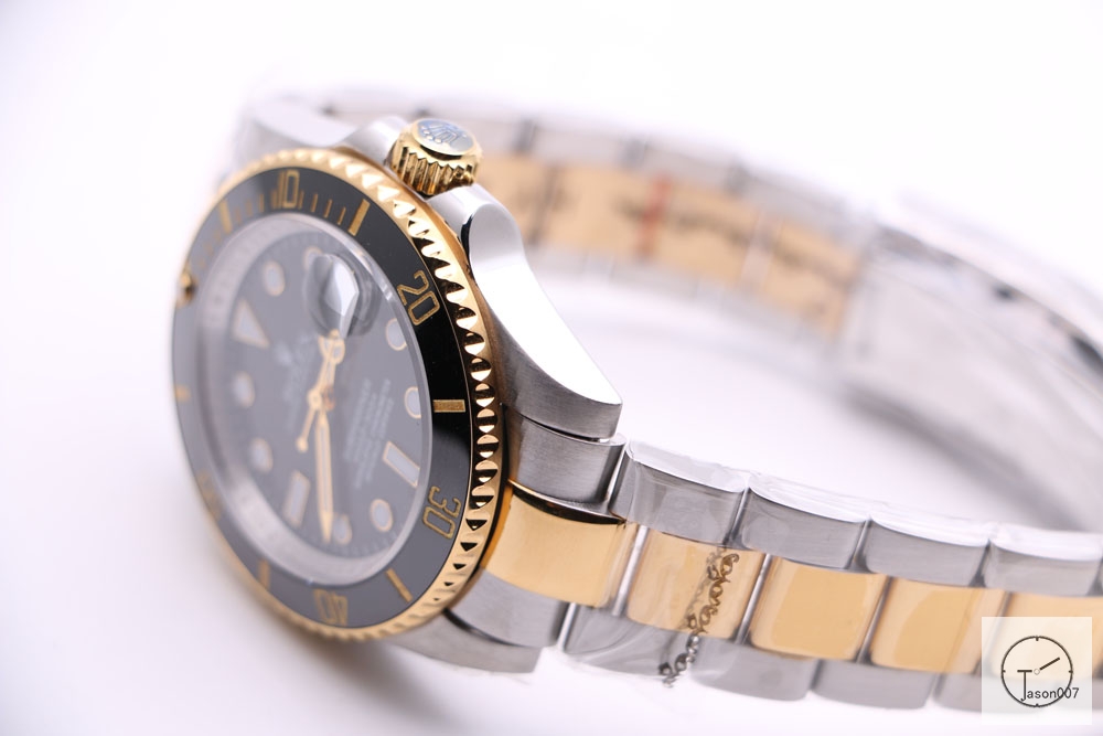 Rolex Submariner Two Tone Ceramic Bezel Black Dial Men's Watch 116613 Stainless Rubber Strap SAAYZ269681679450