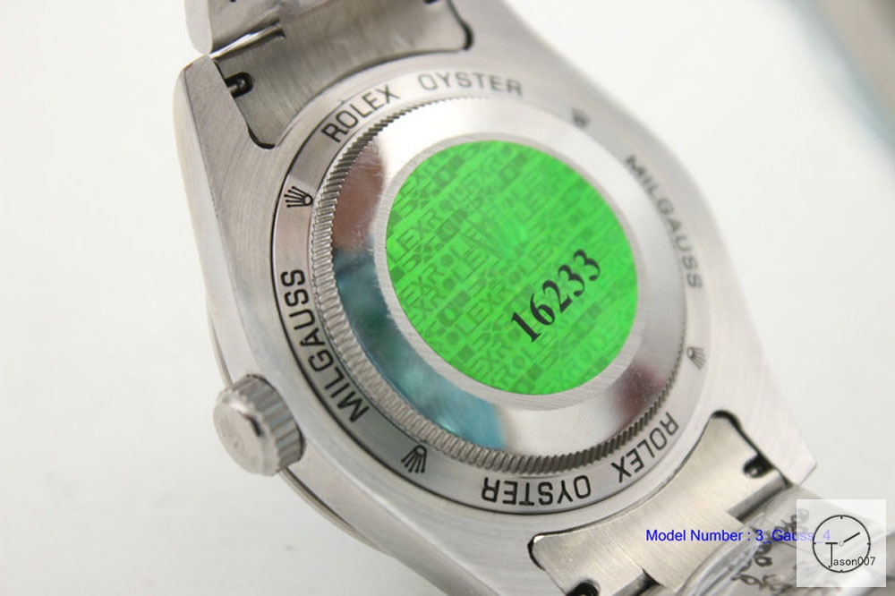 Rolex Milgauss Silver Dial 116400GV Watch Automatic Movement Green Crystal Watch MintAAYZ162481679430