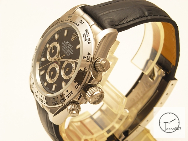 ROLEX Cosmograph Daytona Silver Dial Automatic Movement Brown Leather Strap Oyster Bracelet Automatic Men's Watch 116519 AAYZ25268579420
