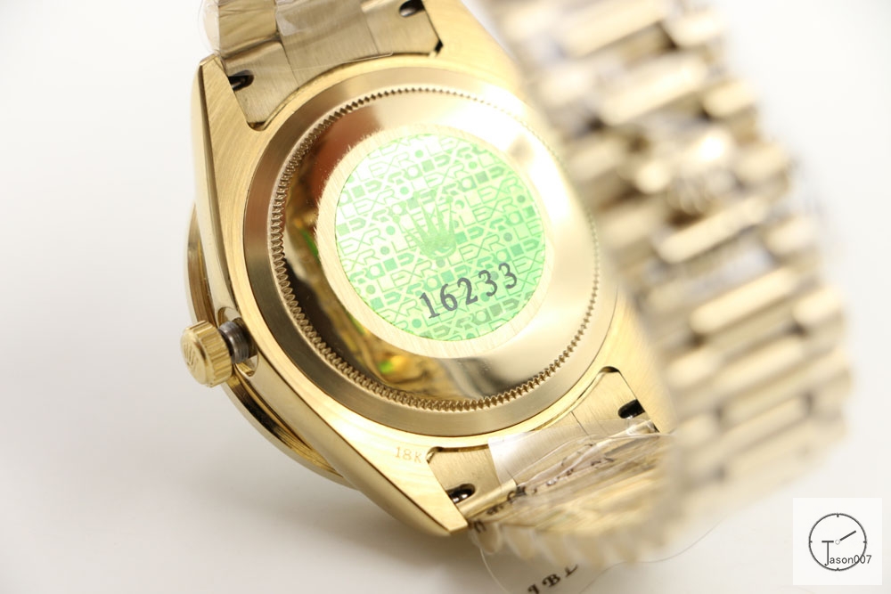 ROLEX Day Date 40mm 18K Gold Case Yellow Gold Dial Big Diamond Bezel Automatic Limited Stainless Steel AYZ2482902036860