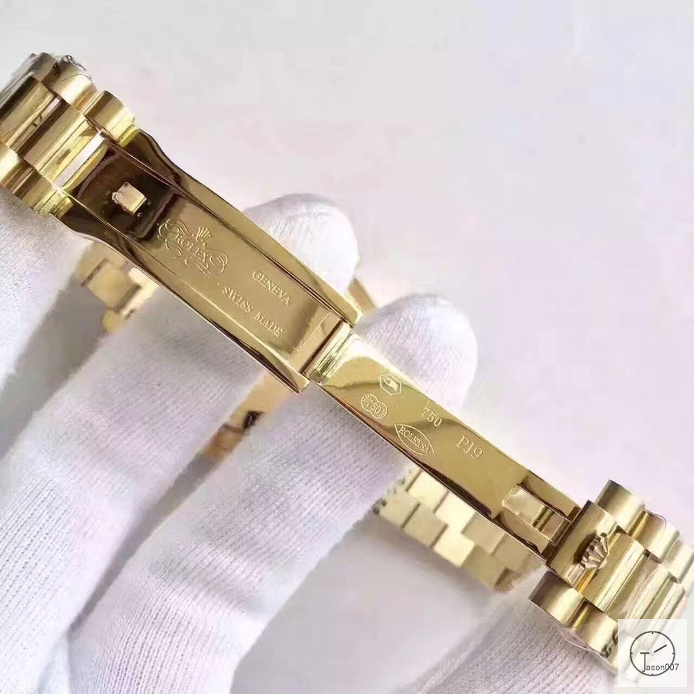 ROLEX Day Date 40mm 18K Gold Case Red Dial Big Diamond Bezel Automatic Limited Stainless Steel AYZ2476902036860
