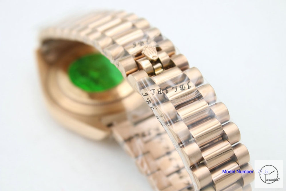 ROLEX Day-Date 40mm Chocolate Dial 18K Everose Gold President Green Dial Automatic Unisex Watch AYZ2487902036880