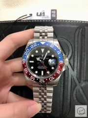 U1 Factory Rolex GMT-MASTER II Steel Red & Blue Pepsi Bezel 126710BLRO AU33067856505