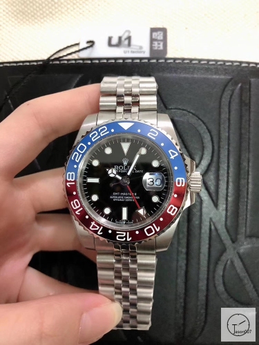 U1 Factory Rolex GMT-MASTER II Steel Red &amp; Blue Pepsi Bezel 126710BLRO AU33067856505