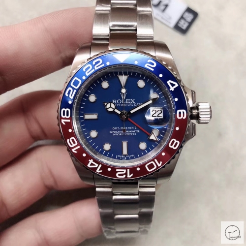 U1 Factory Rolex GMT Master II Blue Red Bezel Pepsi Blue Dial Oyster Bracelet Steel Men's Watch 126710blnr Oyster Strap AU23027856585