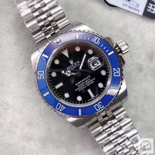 U1 Factory ROLEX Submariner Blue Ceramic Bezel Black Dial Oyster Bracelet Automatic Men's Watch Jubilee Strap 116610 AU23557856550