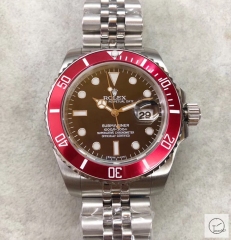U1 Factory ROLEX Submariner Red Bezel Black Dial Oyster Bracelet Automatic Men's Watch Jubilee Strap 116610 AU23547856550