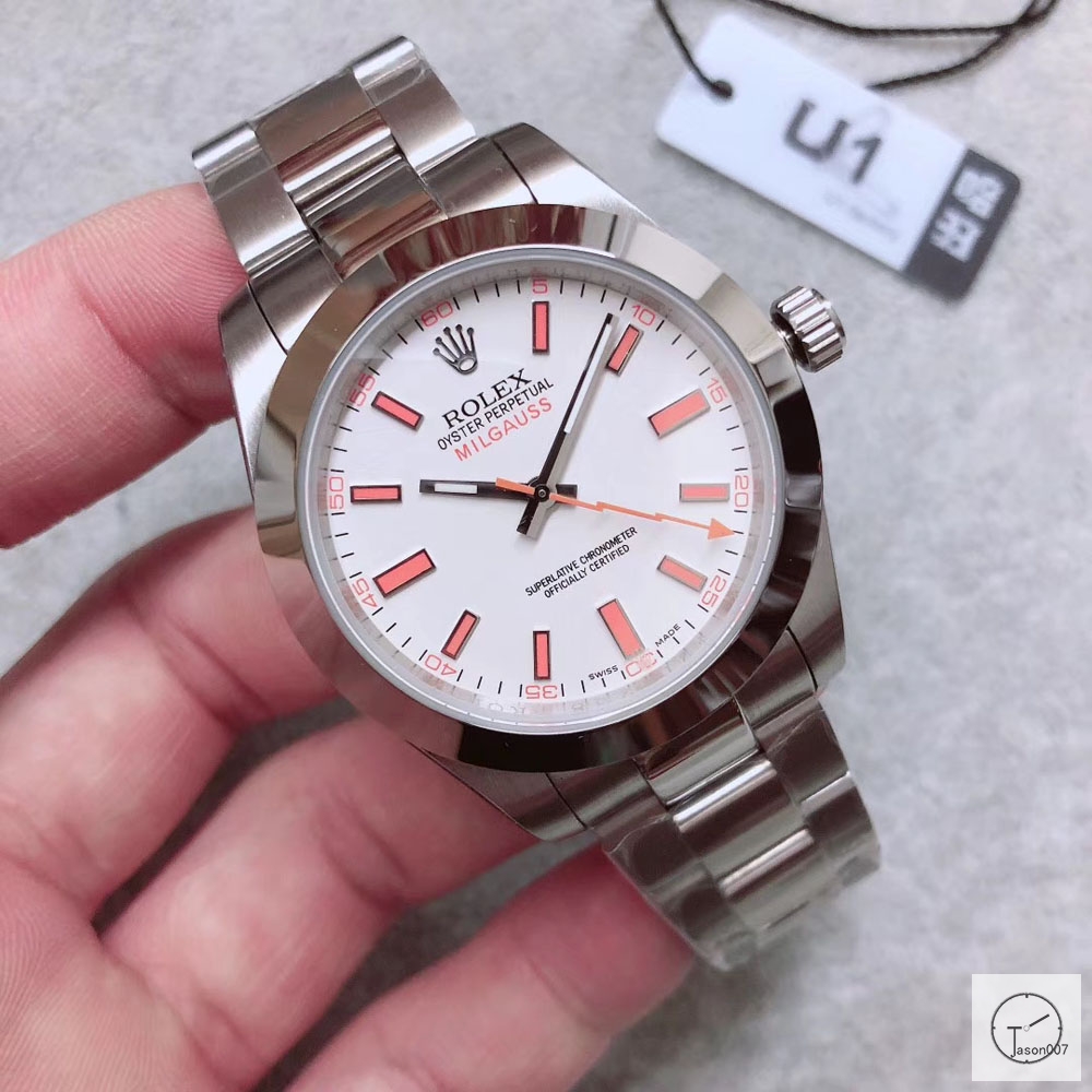 U1 Factory ROLEX MILGAUSS 116400 WHITE AND ORANGE AU13307856590