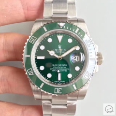 U1 Factory ROLEX Green Hulk Ceramic Submariner Date 116610LNBlack Dial AU23487856550