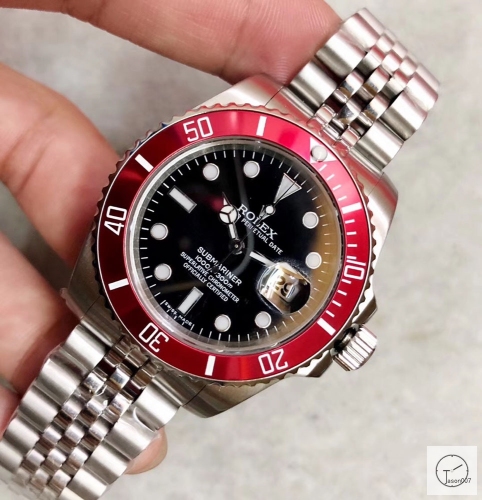 U1 Factory ROLEX Submariner Red Bezel Black Dial Oyster Bracelet Automatic Men's Watch Jubilee Strap 116610 AU23547856550