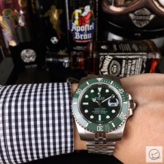 U1 Factory ROLEX Submariner Green Hulk Ceramic Bezel Green Dial Oyster Bracelet Automatic Men's Watch Jubilee Strap 116610 AU2357856550