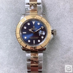 U1 Factory Rolex Yacht-Master Blue Dial Steel and 18K Two Tone Gold Oyster Men's Watche AU23847856560
