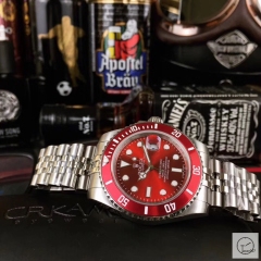 U1 Factory ROLEX Submariner Red Bezel Red Dial Oyster Bracelet Automatic Men's Watch Jubilee Strap 116610 AU23587856560