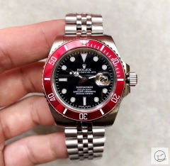 U1 Factory ROLEX Submariner Red Bezel Black Dial Oyster Bracelet Automatic Men's Watch Jubilee Strap 116610 AU23547856550