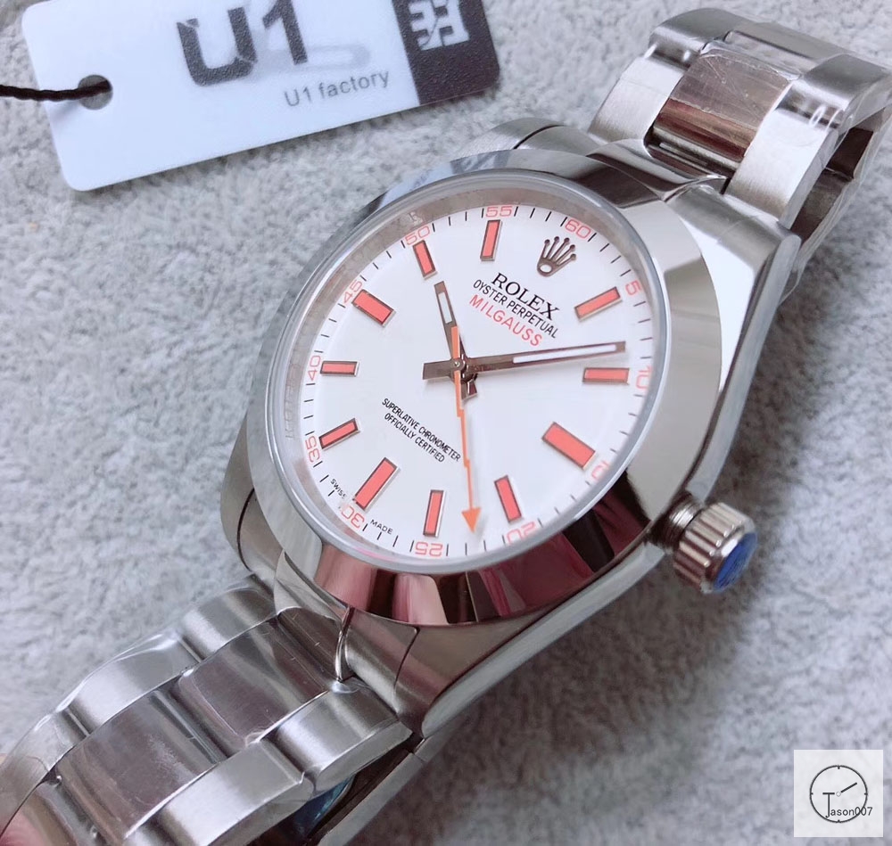 U1 Factory ROLEX MILGAUSS 116400 WHITE AND ORANGE AU13307856590