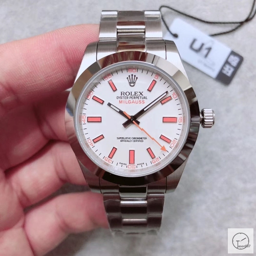 U1 Factory ROLEX MILGAUSS 116400 WHITE AND ORANGE AU13307856590