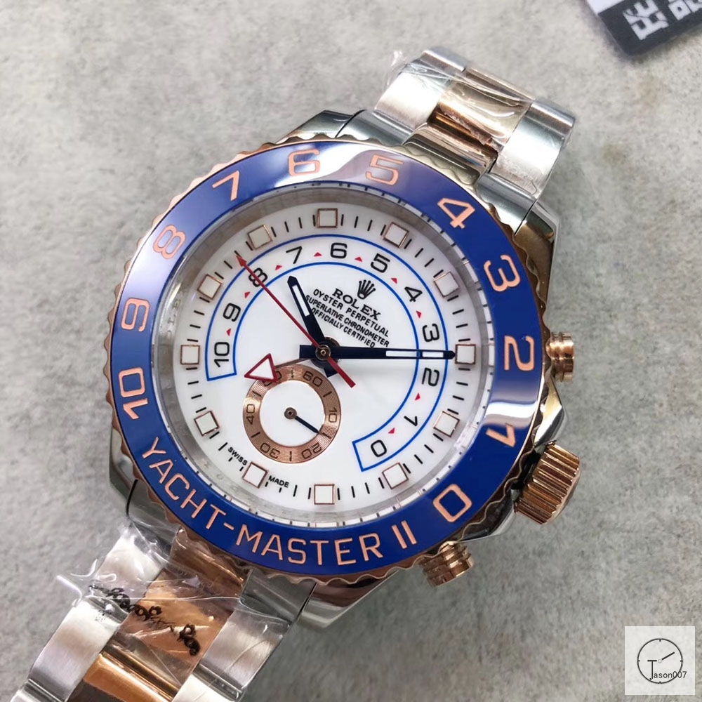 U1 Factory ROLEX YACHT-MASTER II 44mm Two Tone Everose Blue Ceramic Bezel Silver Dial MEN'S LUXURY WATCH 116680 AU3376856500