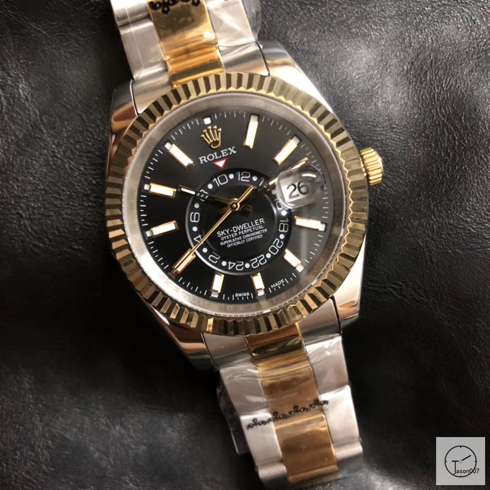 U1 Factory ROLEX SKY-DWELLER 326934 STEEL OYSTER Two Tone Everose Black Dial AU33457856560