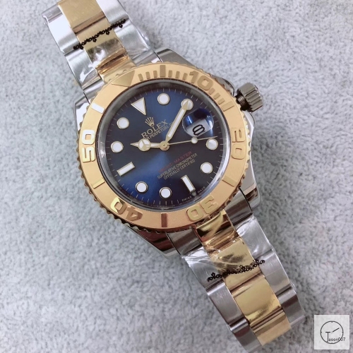 U1 Factory Rolex Yacht-Master Blue Dial Steel and 18K Two Tone Gold Oyster Men's Watche AU23847856560