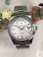 ROLEX Day Date 40mm Silver Dial Automatic Limited Stainless Steel AYZ1406202031820