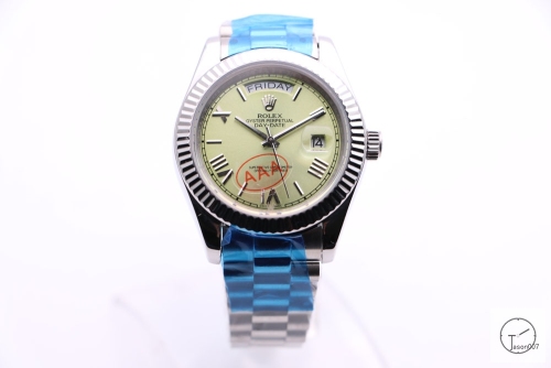 ROLEX Day Date 40mm Green New Roman Dial Automatic Limited Stainless Steel AYZ141202031820