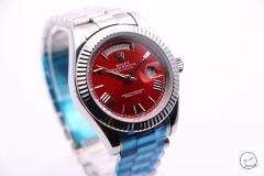 ROLEX Day Date 40mm Red New Roman Dial Automatic Limited Stainless Steel AYZ1411202031820