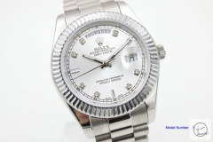 ROLEX Day Date 40mm Silver Dial Automatic Limited Stainless Steel AYZ1401202031820