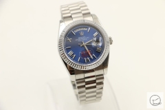 ROLEX Day Date 40mm Blue New Roman Dial Automatic Limited Stainless Steel AYZ1407202031820