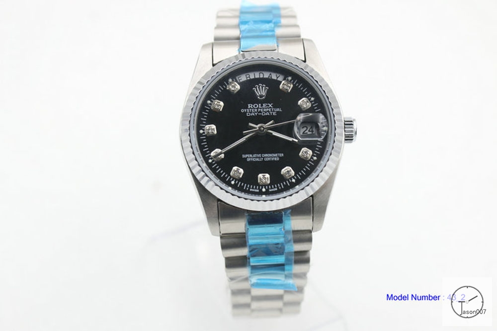 ROLEX Day Date 36mm Black Diamond Dial Automatic Limited Stainless Steel AYZ1399202031800