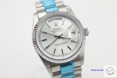 ROLEX Day Date 36mm Silver Dial Automatic Limited Stainless Steel AYZ1397202031800