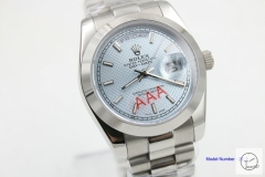 ROLEX Day Date 36mm Blue Dial Diamond Bezel Limited Stainless Steel AYZ1394202031800