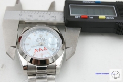 ROLEX Day Date 36mm Blue Dial Diamond Bezel Limited Stainless Steel AYZ1394202031800