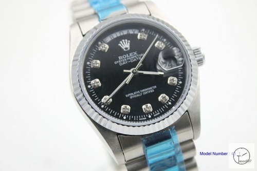 ROLEX Day Date 36mm Black Diamond Dial Automatic Limited Stainless Steel AYZ1399202031800