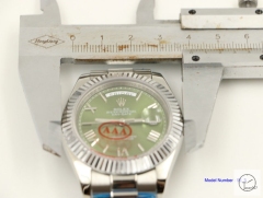 ROLEX Day Date 40mm Green Roman Dial Automatic Limited Stainless Steel AYZ1404202031820