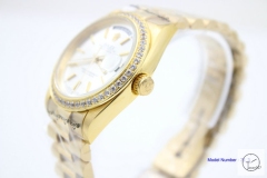 ROLEX Day Date 36mm 18K Gold Case Silver Dial Diamond Bezel Automatic Limited Stainless Steel AYZ2444902036840