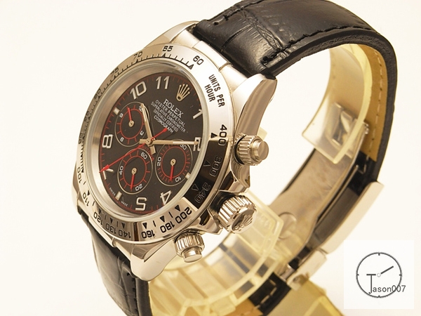 ROLEX Cosmograph Daytona Black and red Dial Automatic Movement Brown Leather Strap Oyster Bracelet Automatic Men's Watch 116519 AAYZ25288579420