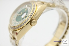 ROLEX Day Date 36mm 18K Gold Case Green Dial Automatic Limited Stainless Steel AYZ24302036880