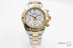 Rolex Cosmograph Daytona White Dial Stainless steel and 18K Yellow Gold Oyster Bracelet Automatic Men's Watch 116523WSO AAYZ25418579440