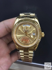 ROLEX Day Date 40mm 18K Gold Case Gold Dial Big Diamond Bezel Automatic Limited Stainless Steel AYZ2475902036860