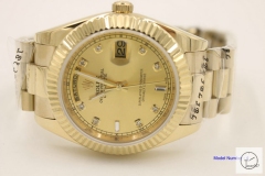 ROLEX Day Date 40mm 18K Gold Case Gold Dial Diamond Bezel Automatic Limited Stainless Steel AYZ2448902036860
