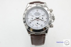ROLEX Cosmograph Daytona White Number Dial Automatic Movement Brown Leather Strap Oyster Bracelet Automatic Men's Watch 116506 AAYZ25208569420