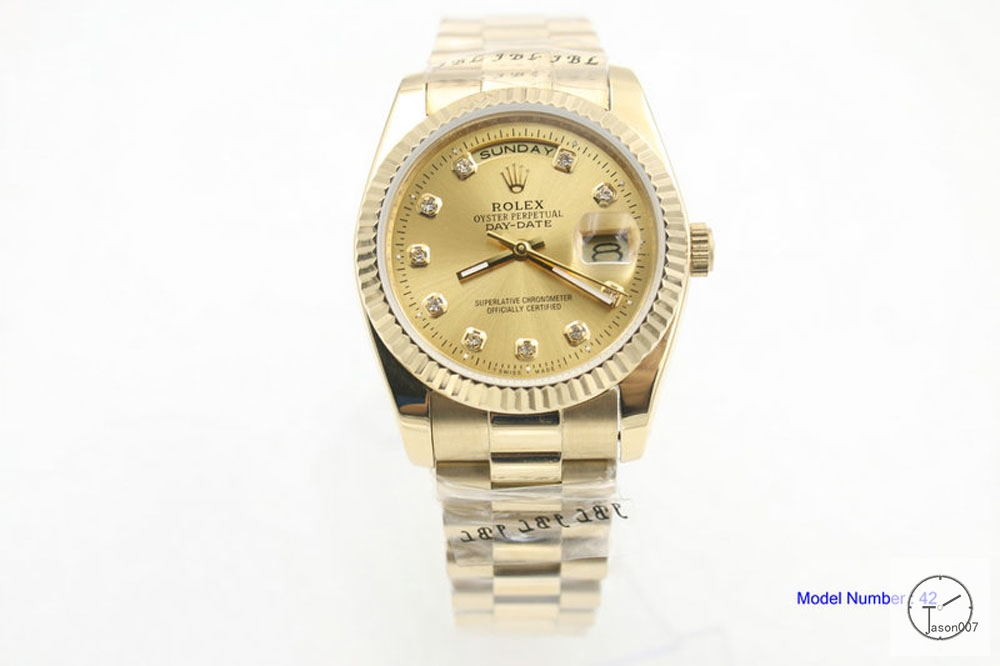 ROLEX Day Date 36mm 18K Gold Case Gold Dial Automatic Limited Stainless Steel AYZ2432302036820