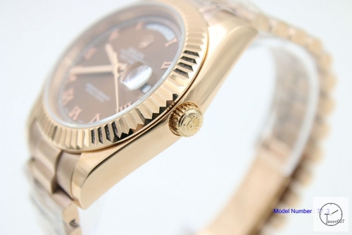 ROLEX Day-Date 40mm Chocolate Dial 18K Everose Gold President Automatic Unisex Watch AYZ2486902036880