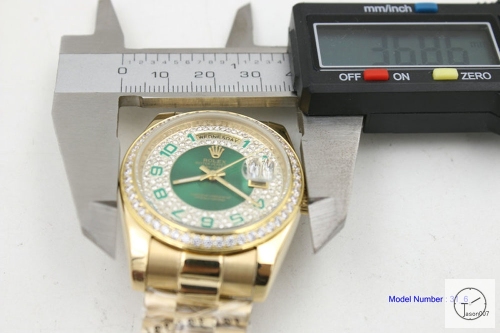 ROLEX Day Date 36mm 18K Gold Case Green Dial Automatic Limited Stainless Steel AYZ24302036880