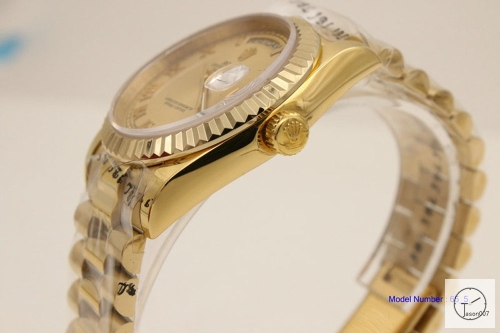 ROLEX Day Date 36mm 18K Gold Case Yellow Roman Dial Automatic Limited Stainless Steel AYZ2441902036840